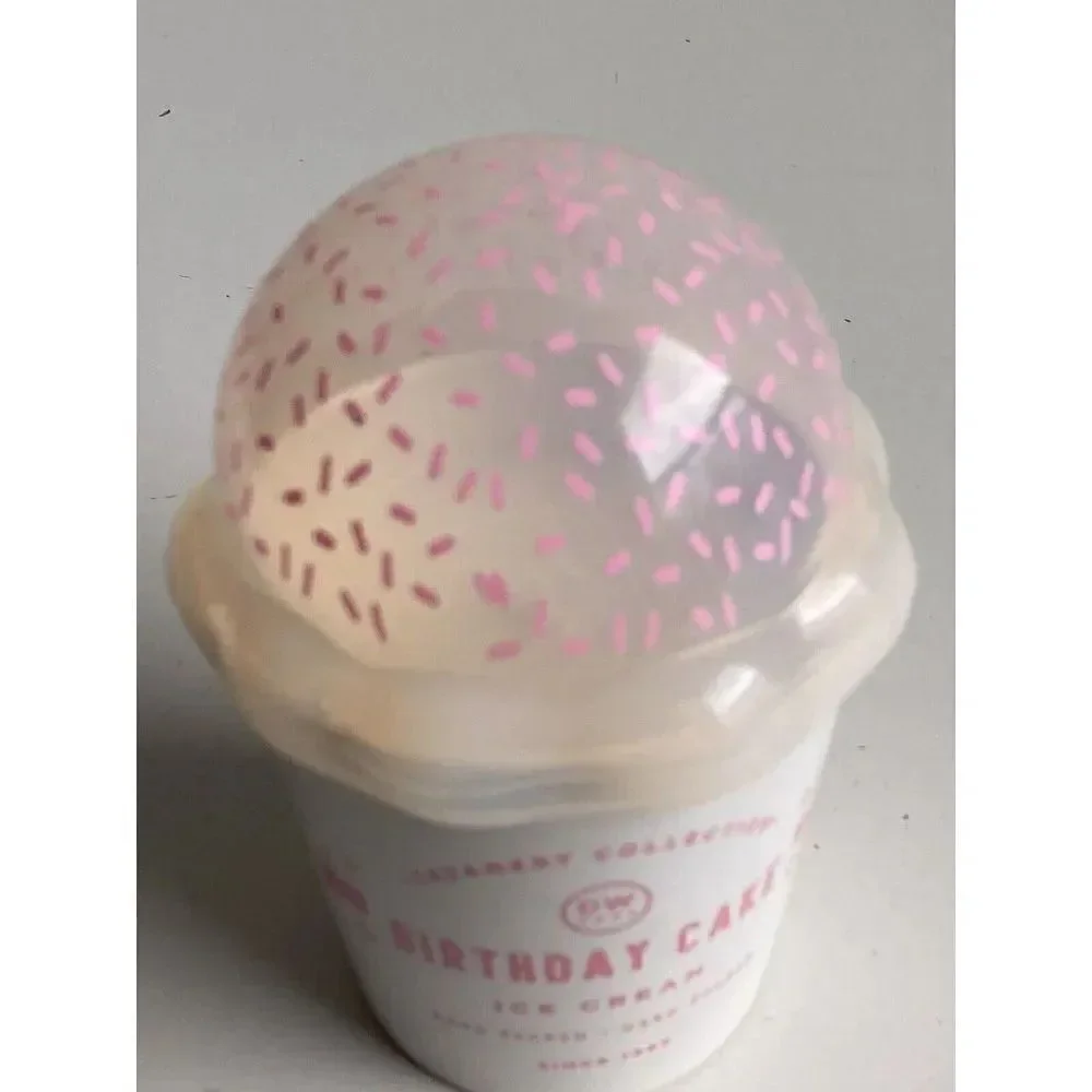DW Home Birthday Cake Scented Candle 10.8 Oz Creamery Collection‎ Decorative Lid